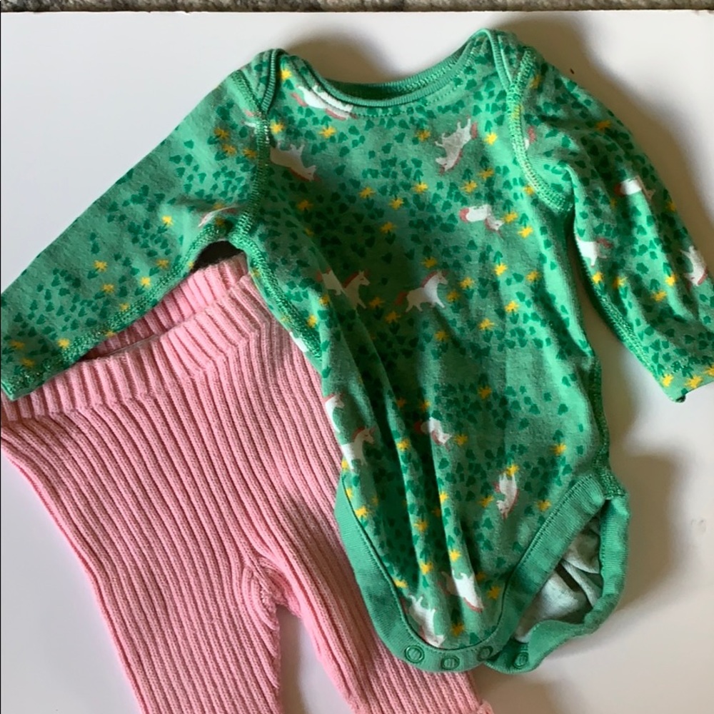 0-3 Hanna Anderson top and pant